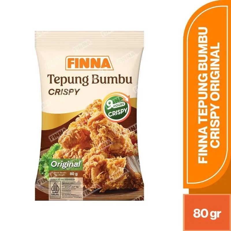 FINNA TEPUNG BUMBU CRISPY 80gr KEBUTUHAN MEMASAK GARING KRIUK 9 JAM ULEG BUMBU MASAK PEDES DAHSYAT C