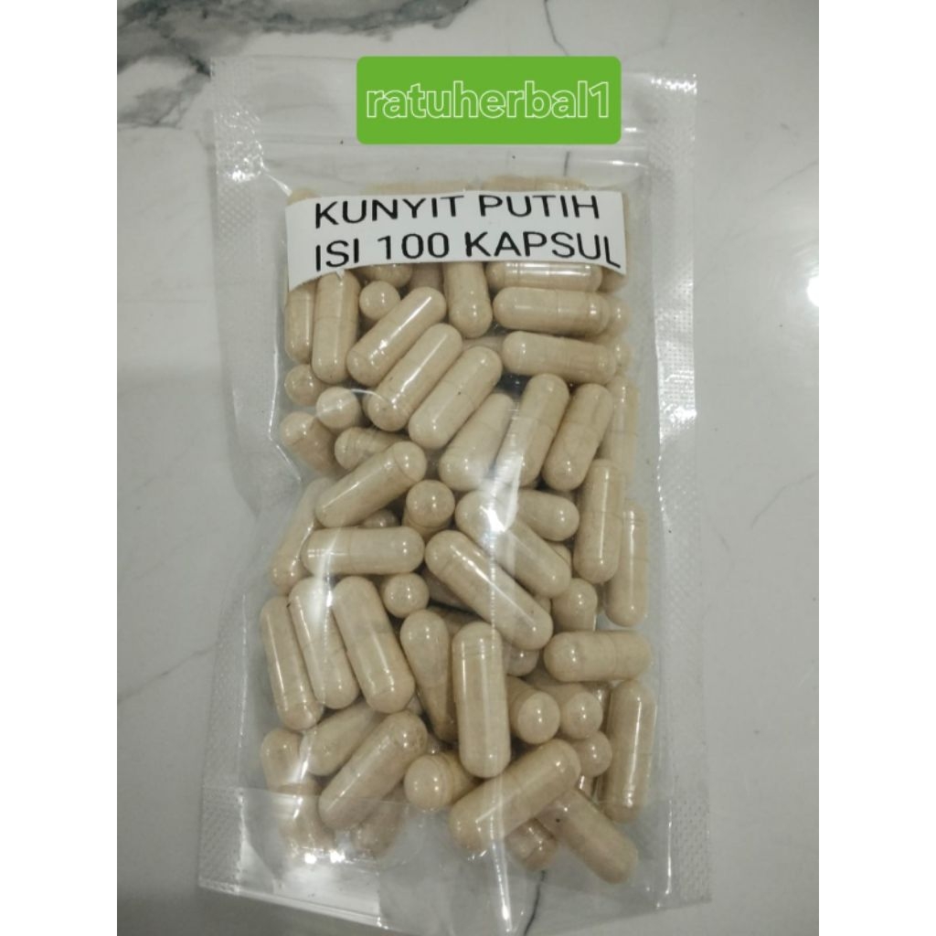 READY LANGSUNG KIRIM KUNYIT PUTIH KAPSUL HERBAL KEPUTIHAN UNTUK KEWANITAAN BAU GATAL KESUBURAN PROMI