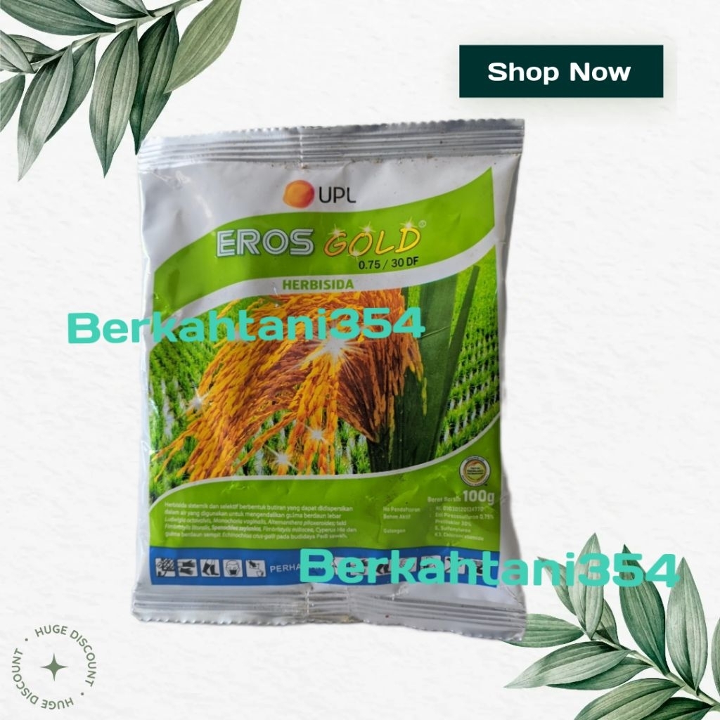 herbisida eros gold 100gram pengendali gulma eros gol