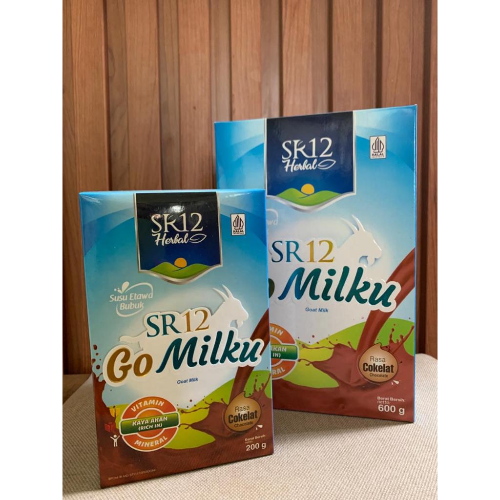 GoMilku SR12 Susu Kambing Etawa Coklat 600 -200 Gram