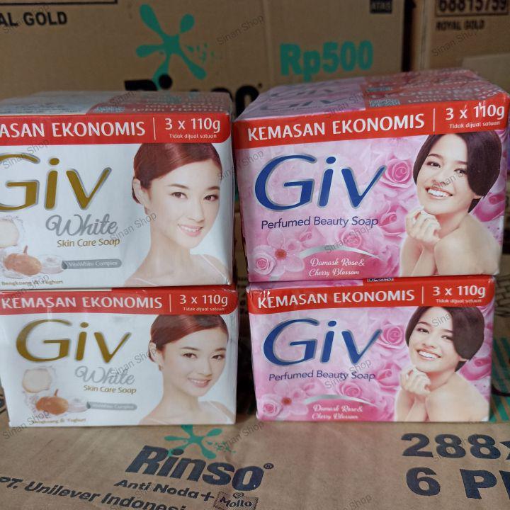 Sabun Batang Giv 100gr x3 | Sabun Giv Batang 110gr 3pcs