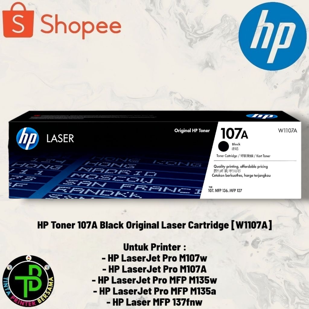 Toner Hp LaserJet 107a / Toner Hp 107a Black Original