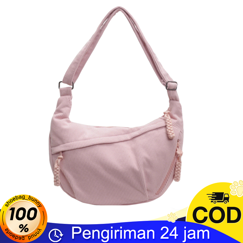 Tas Selempang Kekinian Kekinian Tas Selempang Kekinian Uniqlo Corduroy Anti Air untuk Wanita