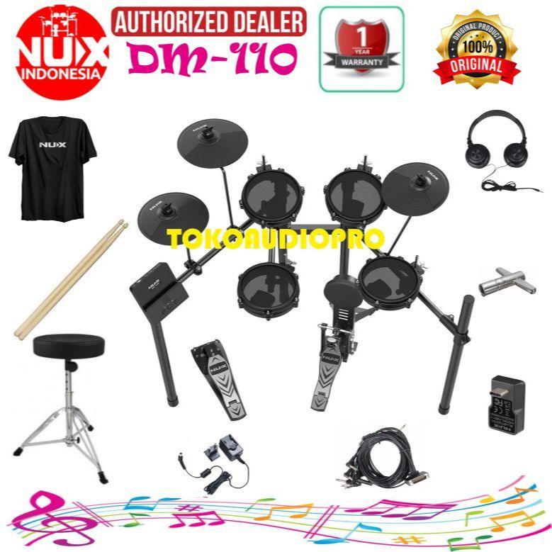 Nux DM1X  Digital Drum Elektrik Paket Promo Nux DM-110