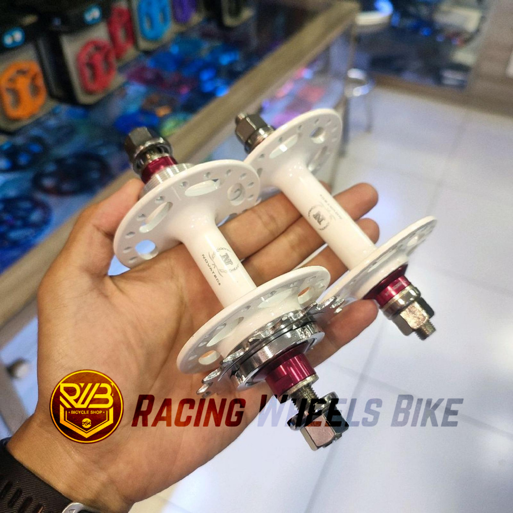 Novatec Hub Freehub Fixie Ready 32 dan 36 Hole Single Gear 16T White