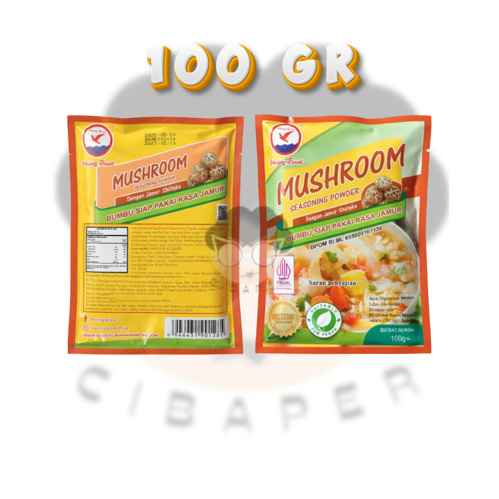 Herring Brand Mushroom Kaldu Rasa Jamur / Kaldu Jamur 100gr