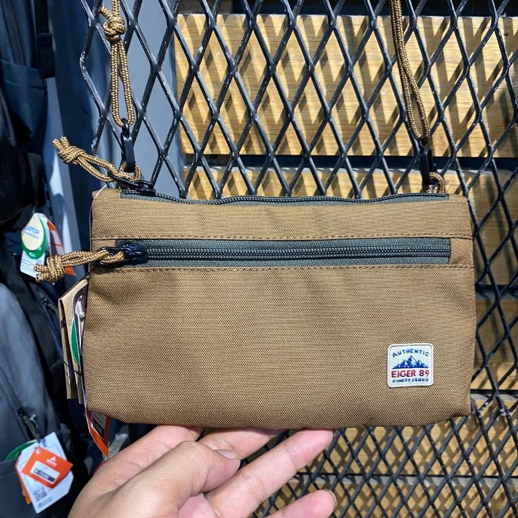 EIGER1989 Tas Selempang Original X-Market Pouch 1A Brown.