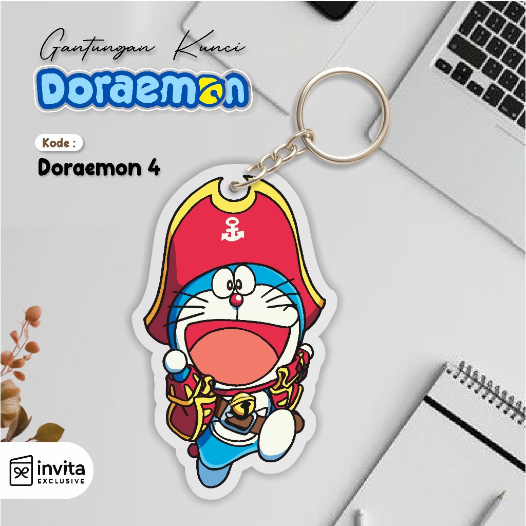 Gantungan Kunci Doraemon - Ganci Doraemon/Doraemon - Gantungan Kunci Akrilik - Key Chain Karakter