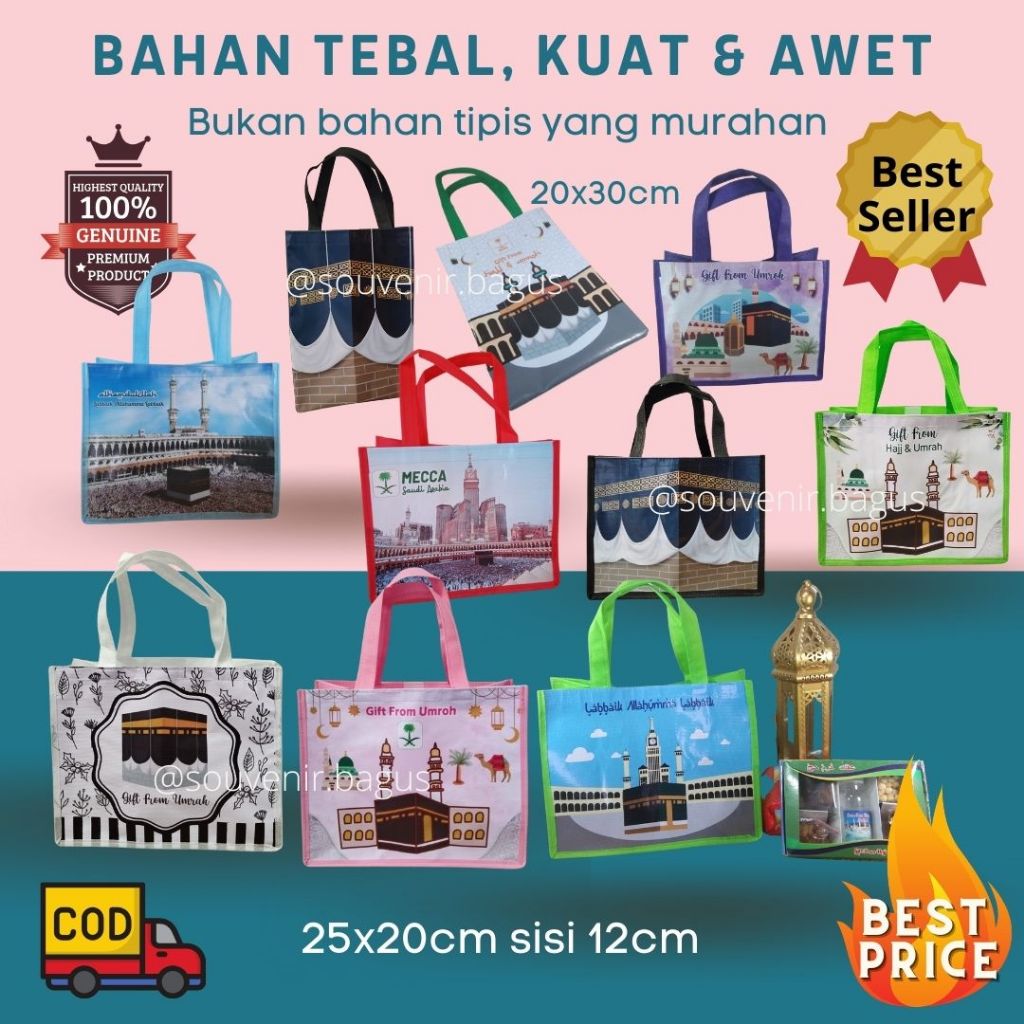 Tas Souvenir Haji Umroh Murah Tebal Ready Asemka gift hajj umrah Jakarta Tangerang Kudus Semarang