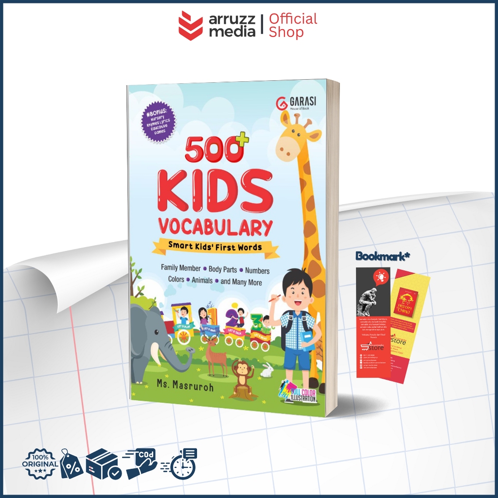 Buku 500+ Kids Vocabulary - Smart Kids; First Words