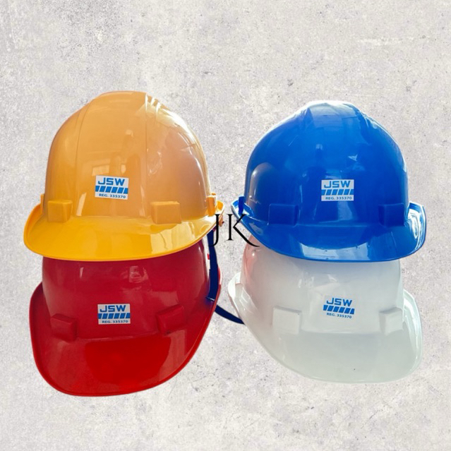 Helm Safety Proyek / Topi Proyek JSW Bagus / Pelindung Kepala Proyek Kerja Bangunan