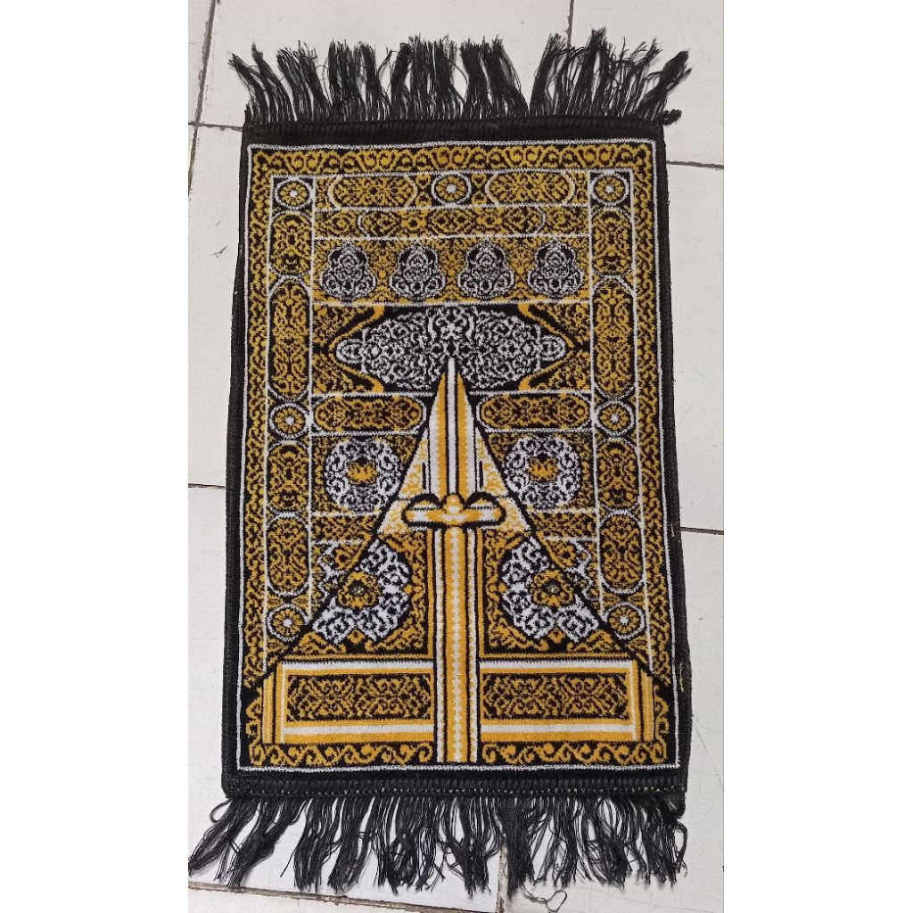 Sajadah Kecil Muka Kiswah Hitam