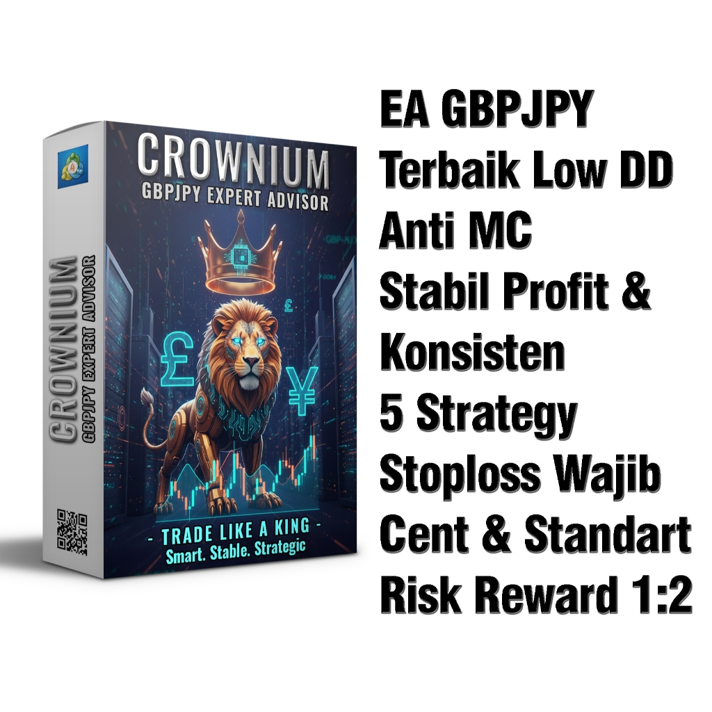 Robot Trading Forex CROWNIUM GBPJPY MT4/MT5 Auto Profit System Smart EA Premium No Martingale