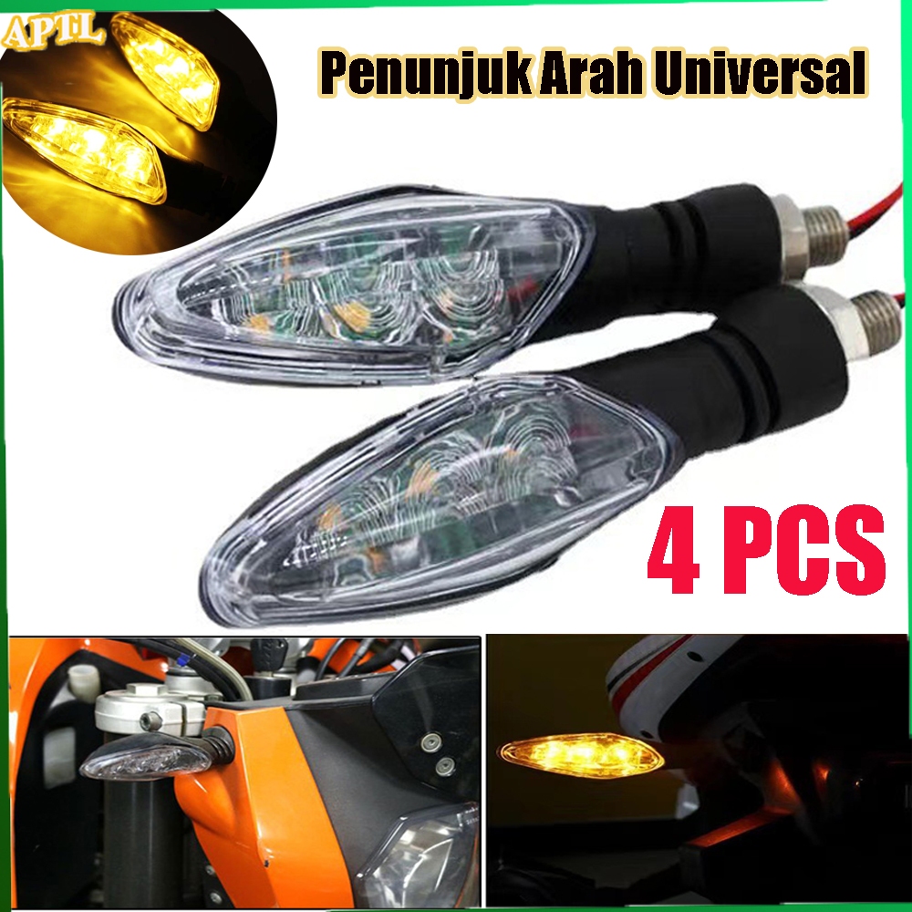 4PCS Lampu Sen Motor LED Running Universal/Bisa Cod 4 Lampu Sein Variasi Led Sein Vixion,Klx,Crf,Cbr