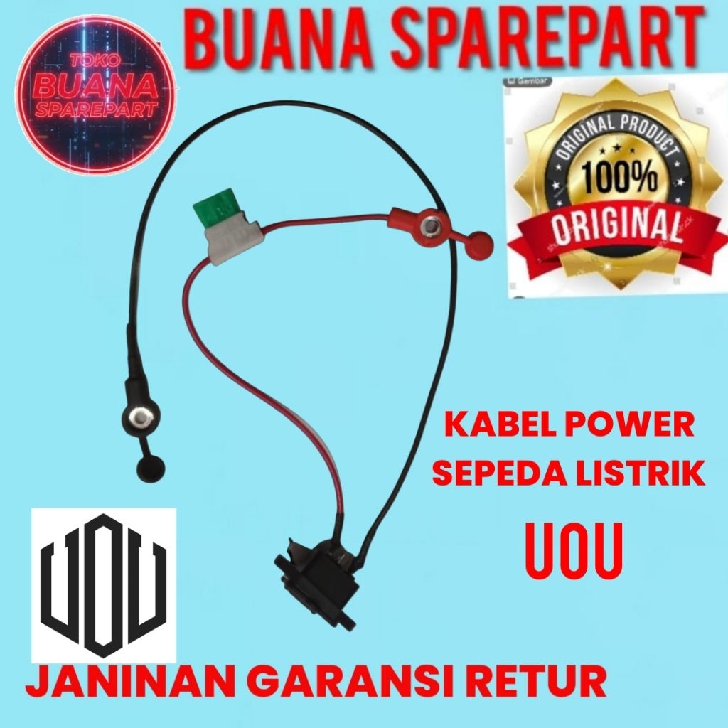 Kabel power sepeda listrik UOU