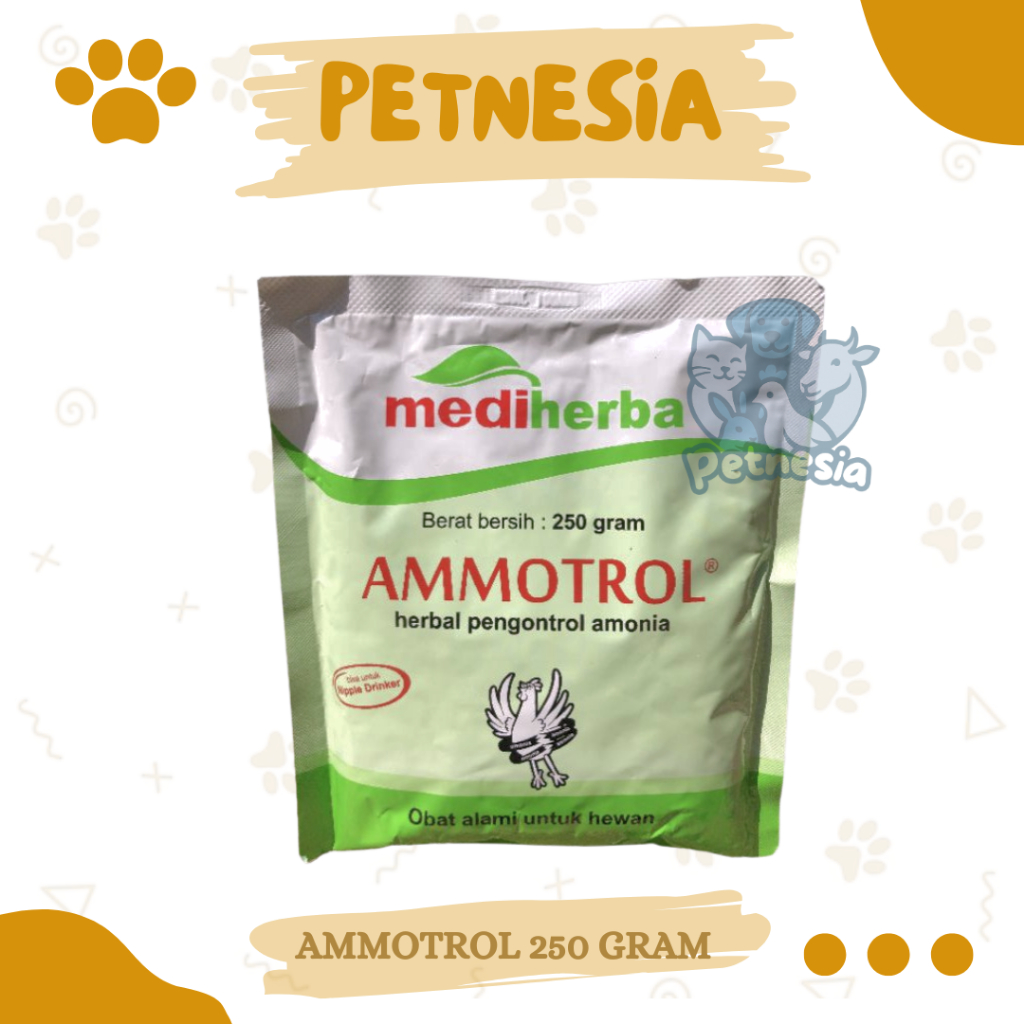 AMMOTROL 250 GRAM - Obat Herbal Penghilang Bau Kotoran Ayam Sapi Babi