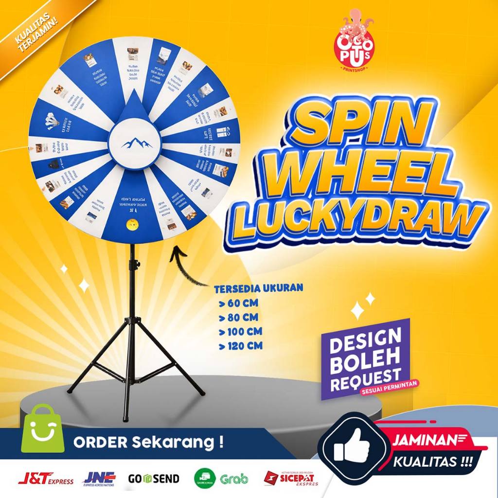 Spin Wheel  Hadiah 60-120 cm / Roulette / Roda putar /Roda Undian