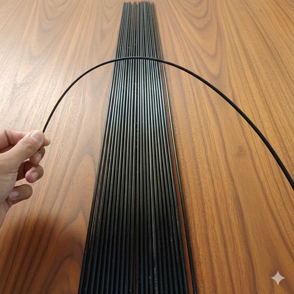 Blank fiber pancing solid kaku berkualitas