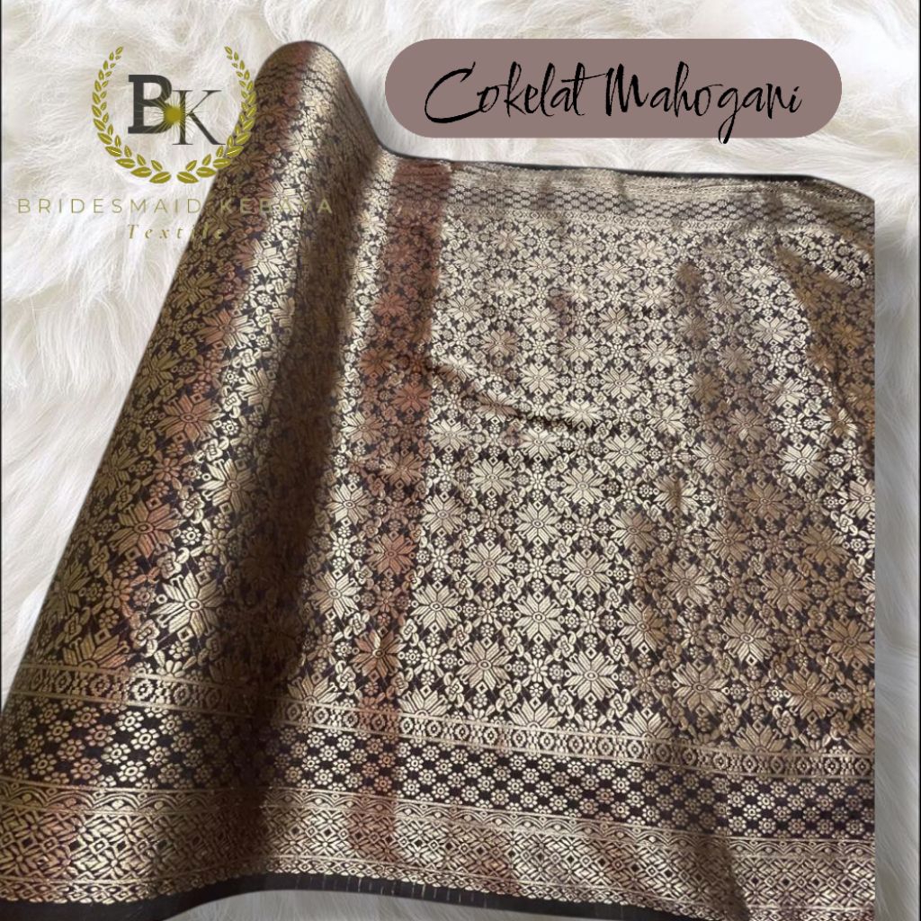 PROMO 1 Meter Bakal Kain Songket Premium|Songket Meteran Semi Palembang Bahan Rok Songket Modern|Bah