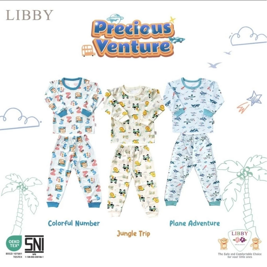 Libby Stelan Panjang Piyama / setelan panjang / Libby Baju Panjang anak