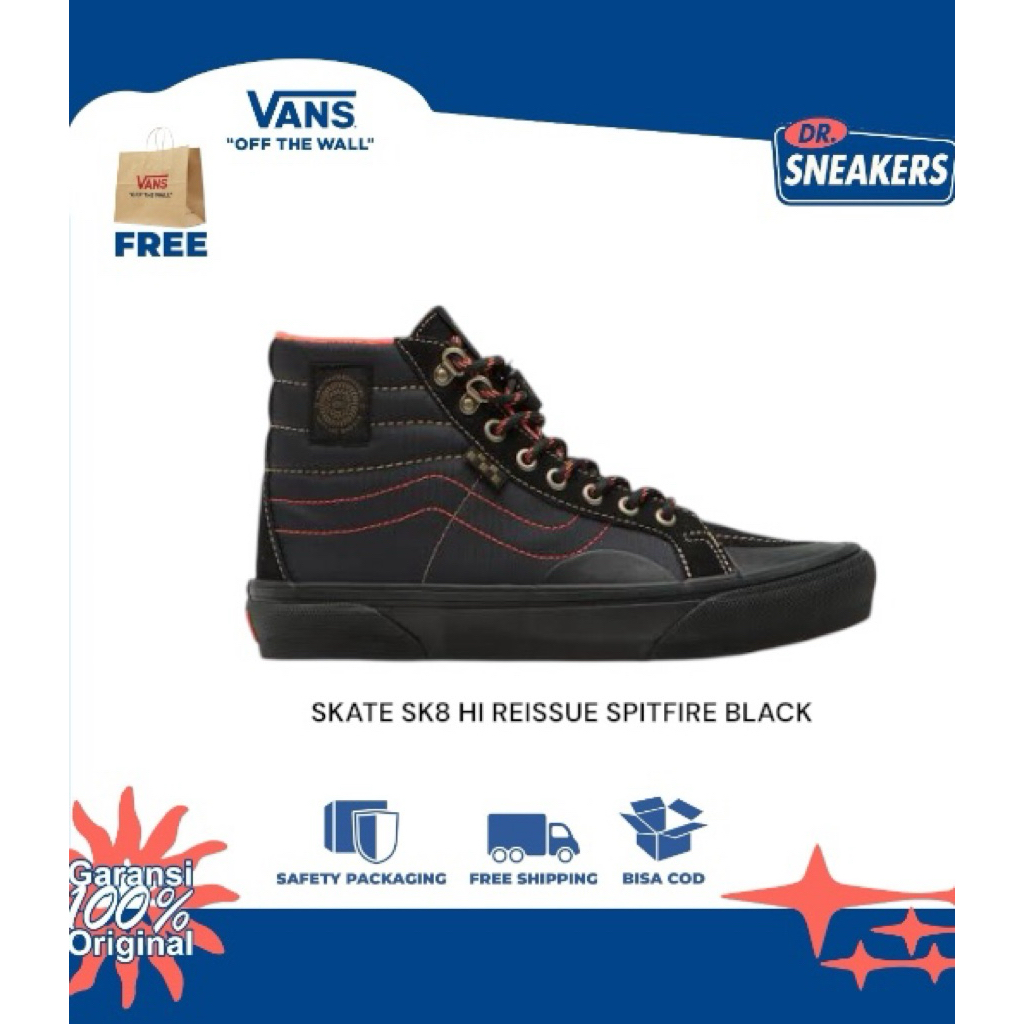 SKATE SK8 HI REISSUE SPITFIRE BLACK