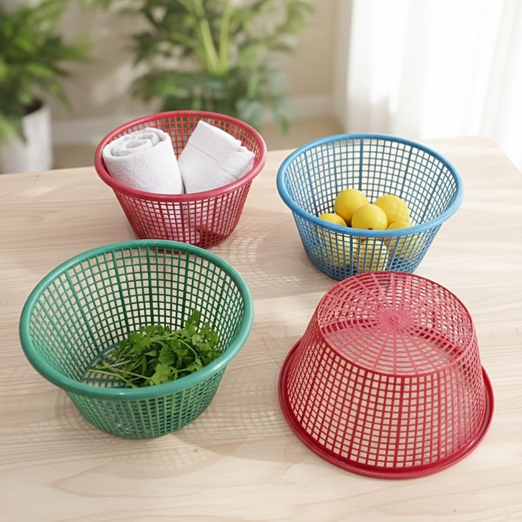 Keranjang - kalo plastik serbaguna 1 lusin