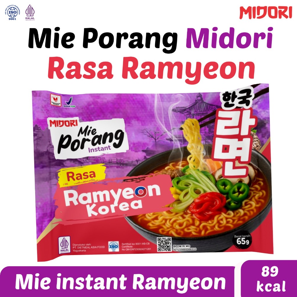 MIDORI MIE PORANG RAMYEON - Mie Porang Rasa RAMYEON KOREA