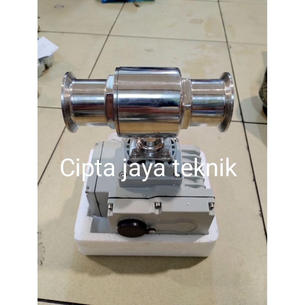 Ball valve sanitary motorized electrik actuator 1" inch
