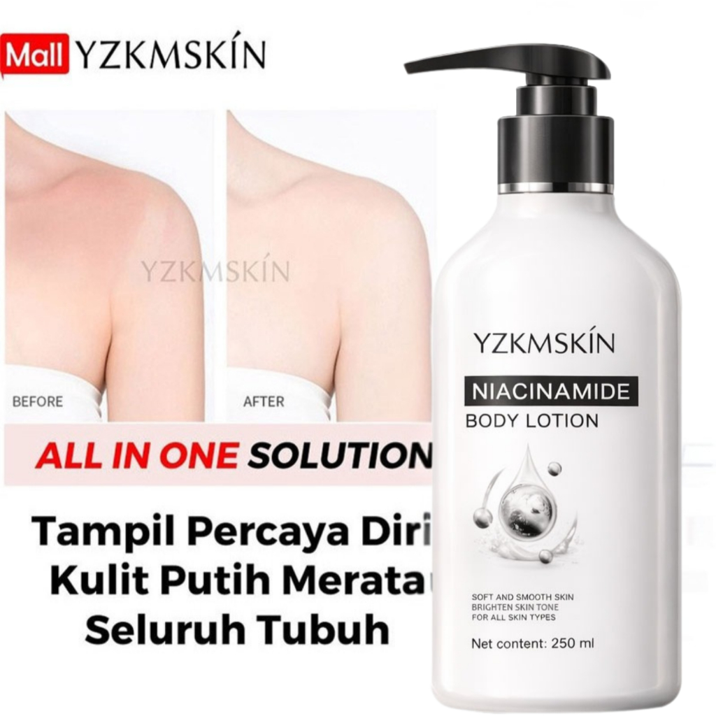 [NEW IMPORT] Body Lotion Pemutih YZKMSKIN Niacinamide Body Lotion 250g