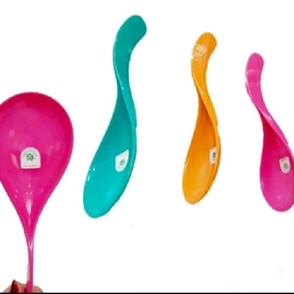 centong nasi miyo green leaf centong nasi plastik anti lengket sendok nasi restoran rumah makan kant