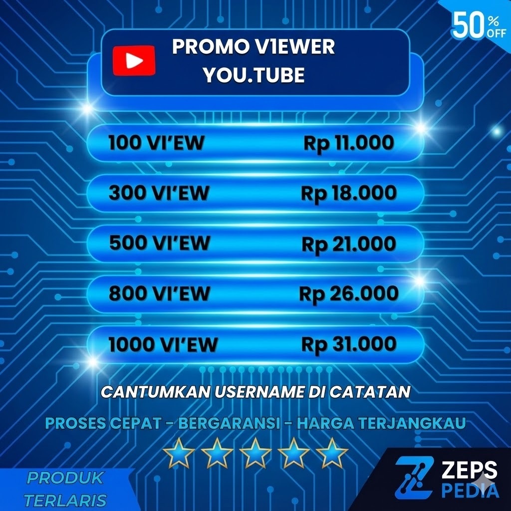 Jasa Viewers YouTube Permanen Non Drop - Suntik View YT YTB Bergaransi