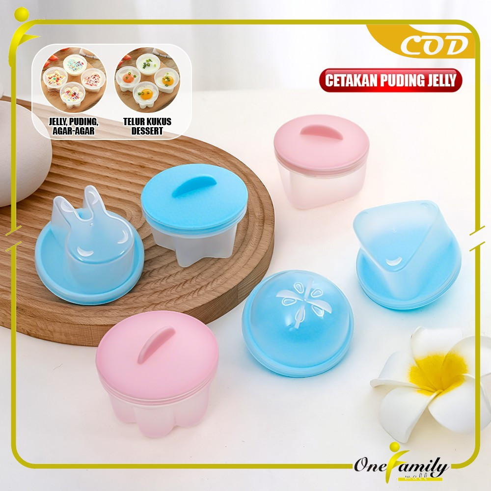 ONE-C1437 Cetakan Telur Kukus Dessert Bentuk Lucu / Cetakan Steamer Telor Egg Poacher / Cetakan Jell