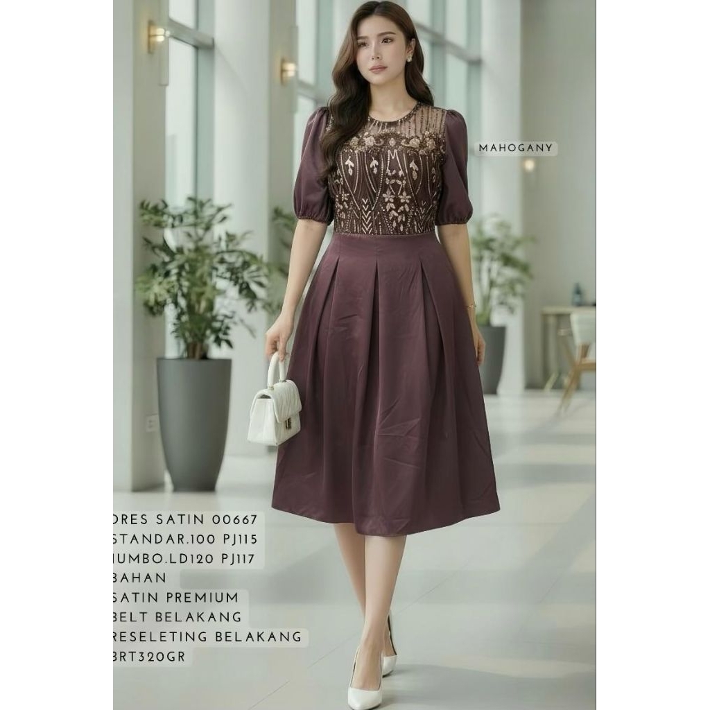 DRES SATIN TILE 00667 PREMIUM/ DRES PESTA SATIN