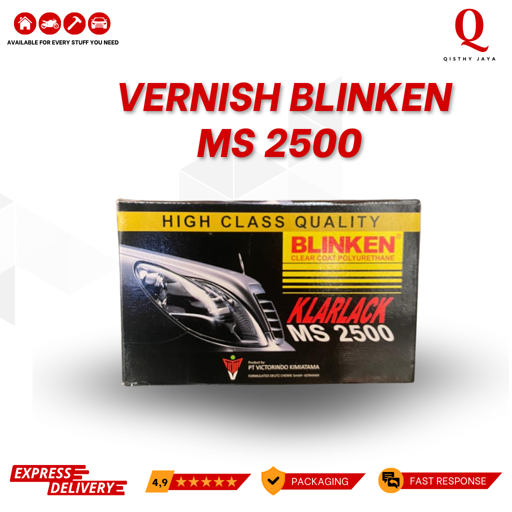 Clear Vernish Blinken MS 2500 | Clear Coat PU Mobil & Motor High Glos