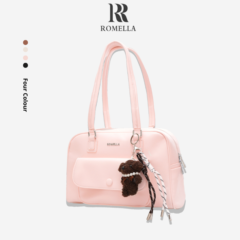 ROMELLA Tas Shoulder Bag Wanita Simpel dan Modis Muat Banyak R086