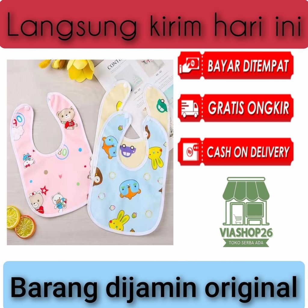 slaber bayi celemek makan bayi/celemek bayi waterproof/celemek slaber bayi