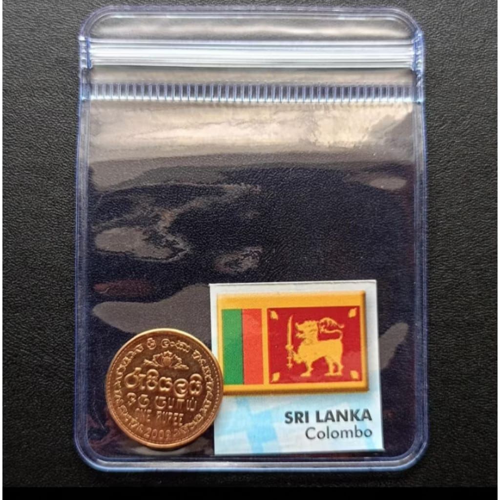 Koin 1 Rupee Sri Lanka TP646 Koleksi Coin Logam Bekas Lama Kuno Jadul Langka Asing Luar Negeri Manca