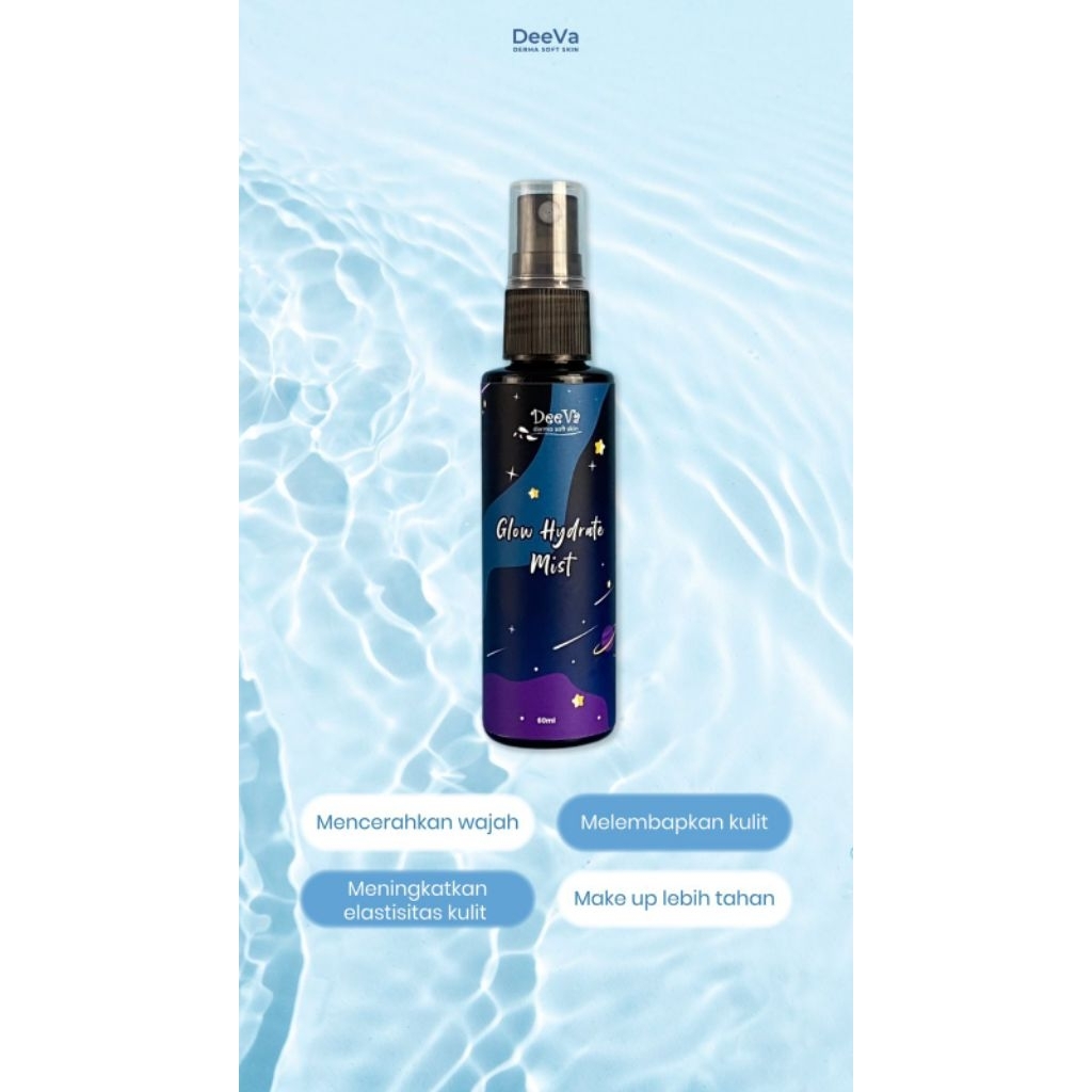 Glow Hydrate Face Mist by DeeVa Derma Soft Skin