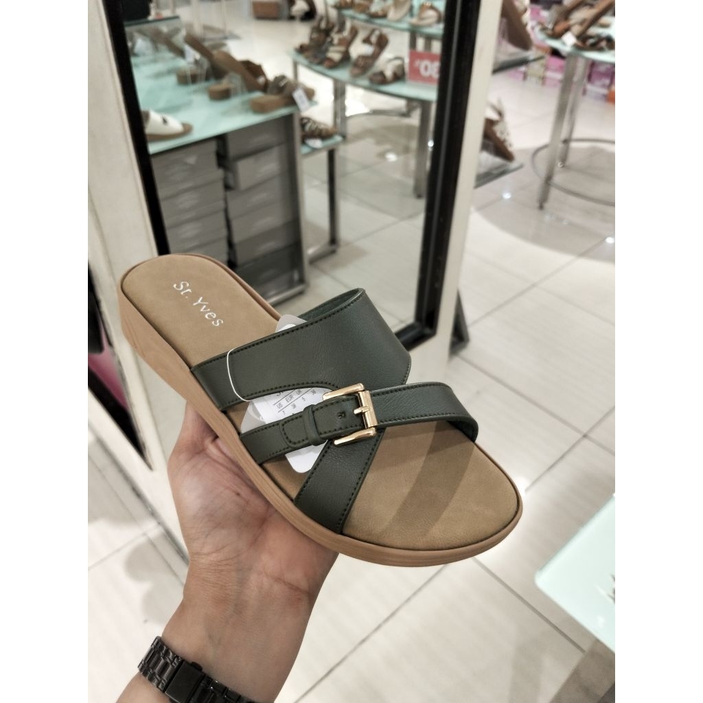 SANDAL HAK RENDAH WANITA ST.YVES SUPER COMFY ANTI SELIP MATAHARI STORE