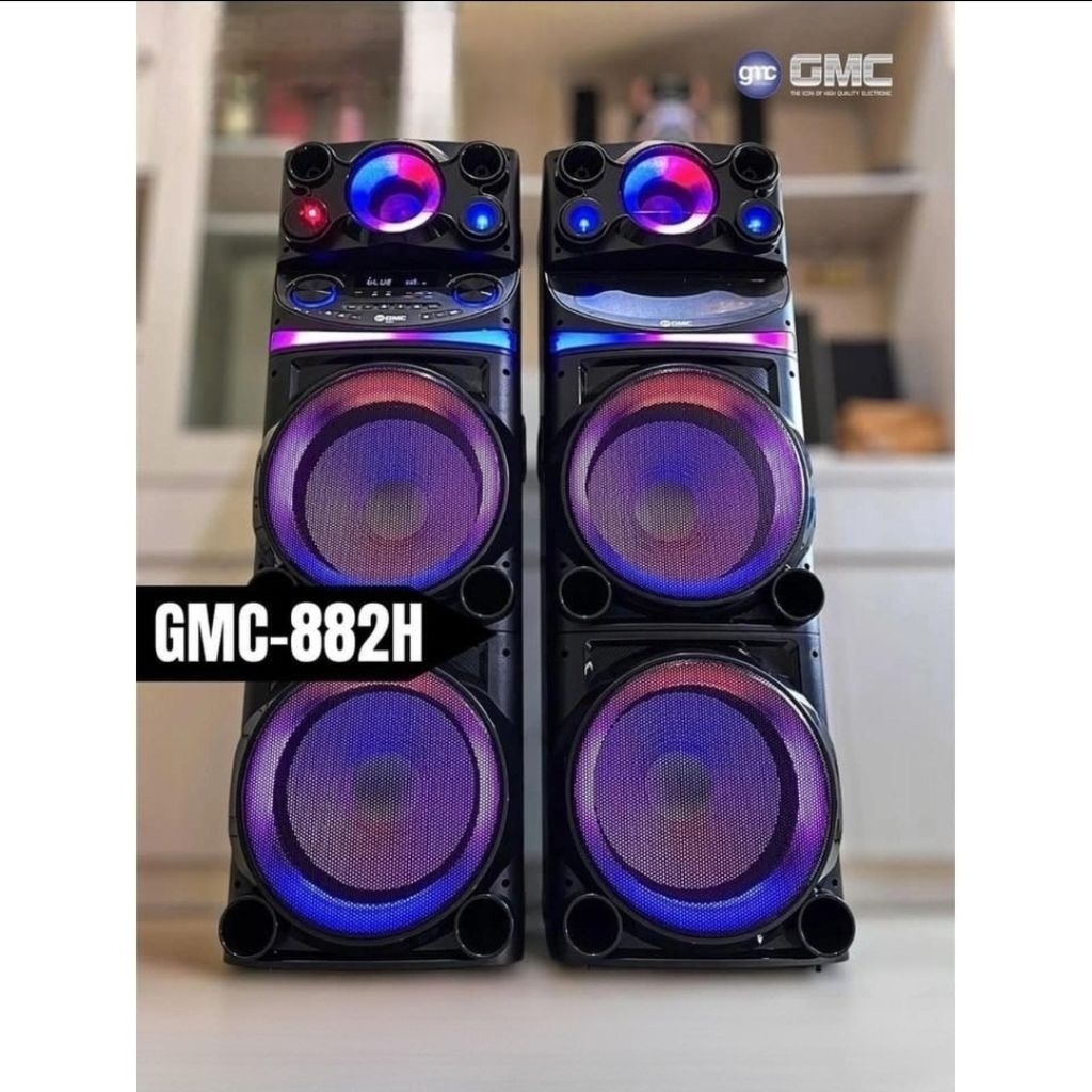 GMC SPEAKER AKTIF BLUETOOTH KARAOKE 500W 4X15" WOOFER GMC 882H