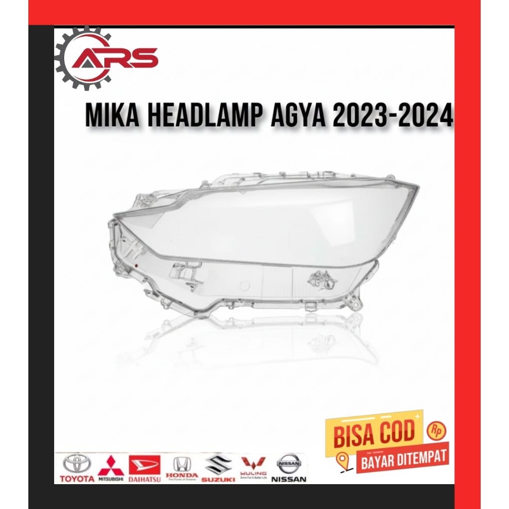 Mika Headlamp Lampu Depan Toyota Agya Original 2023 2024 mika lampu depan agya terbaru