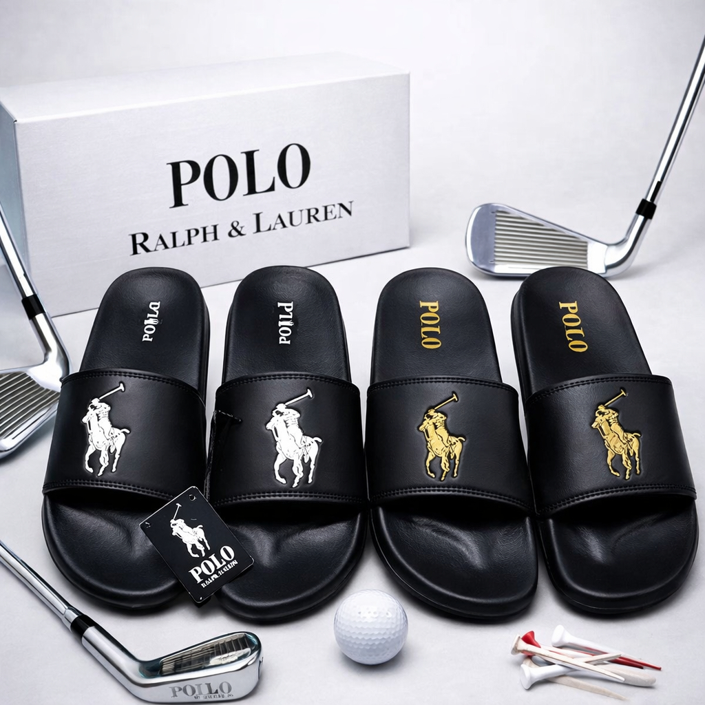 Sandal Slide Slip On Pria Wanita Polo | Sandal Slop Polo | Sandal