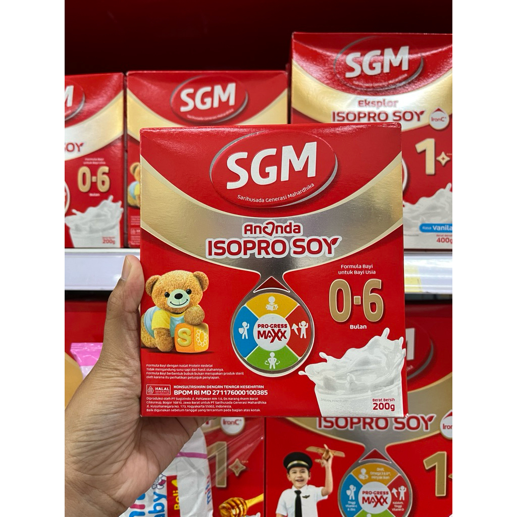 SGM Isopro Soy 0-6 bulan 200gr | SGM soya | SGM 0-6bulan | SGM murah