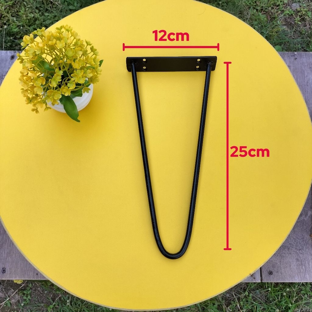 KAKI MEJA BESI/HAIRPIN LEGS KAKI MEJA INDUSTRIAL/KAKIMEJA BESI 8MM/KAKI KURSI/KAKI BANGKU/KAKI MEJA 
