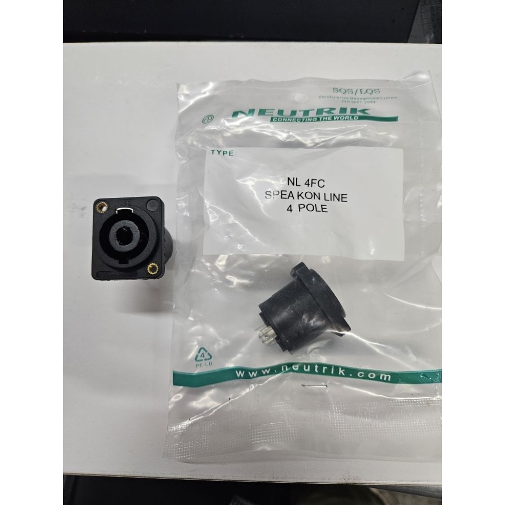 10pcs SOKET SPEAKON NEUTRIX HITAM SOKET SPIKON NEUTRIk