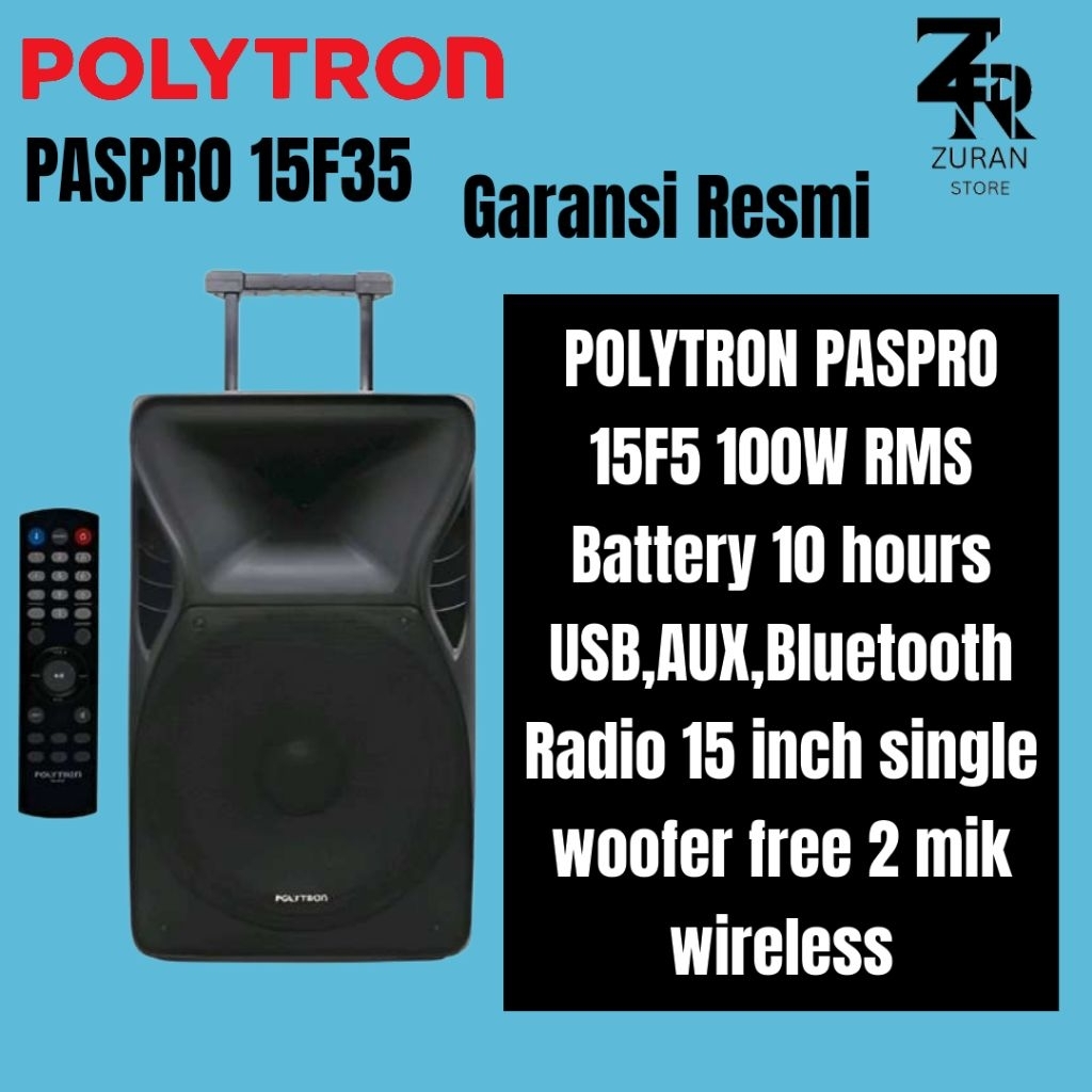 POLYTRON PASPRO 15F5 / PASPOR 15F5 SPEAKER PORTABLE