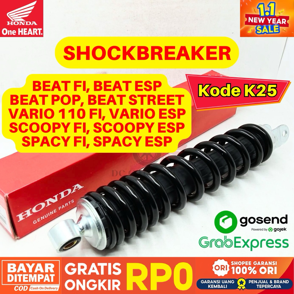 K25 SHOCKBREAKER BEAT FI ORIGINAL AHM HONDA, SHOCKBREAKER BEAT ESP, SHOCKBREAKER BEAT STREET, SHOCKB