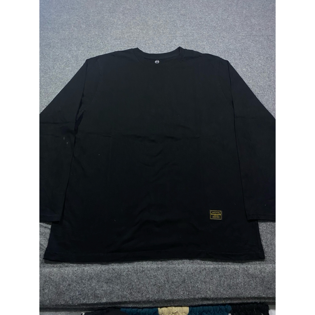 BAJU KAOS TEBAL POLOS CAKEP RUGGED HOUSE HITAM SIZE XXL
