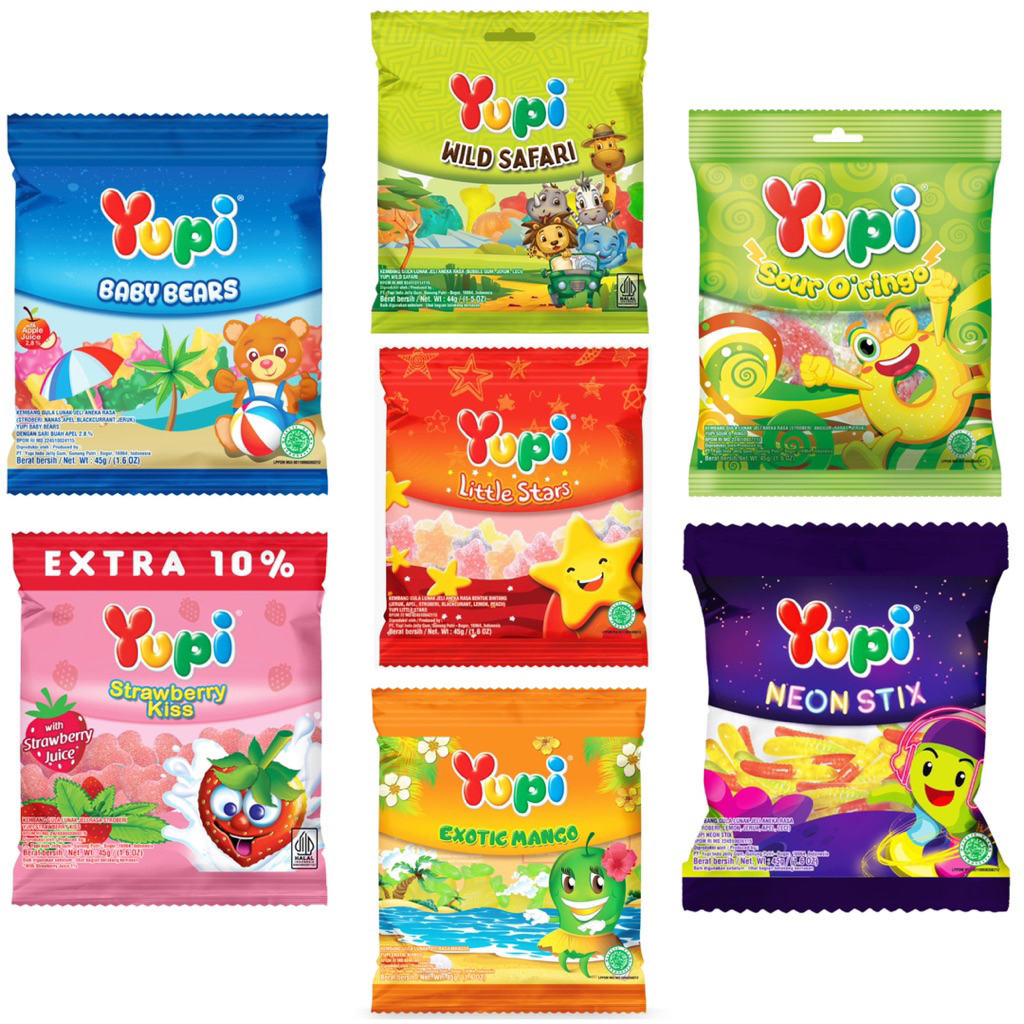 Yupy Permen Gummy 45 g | 44 g
