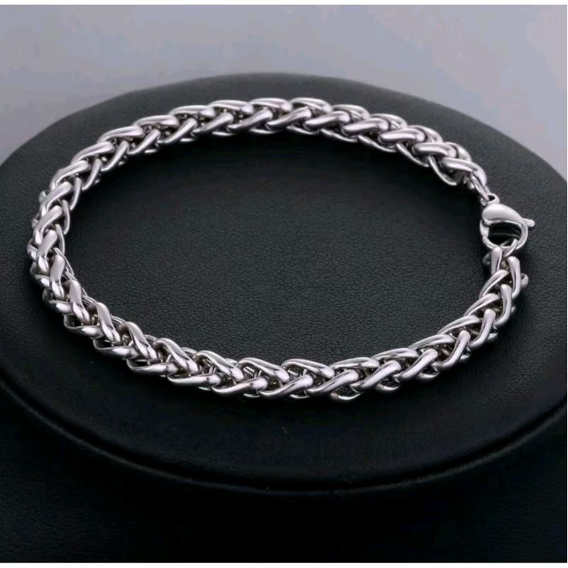 terlaris Gelang Rantai Titanium Pria Dan Wanita Anti Karat Motif tulang Naga